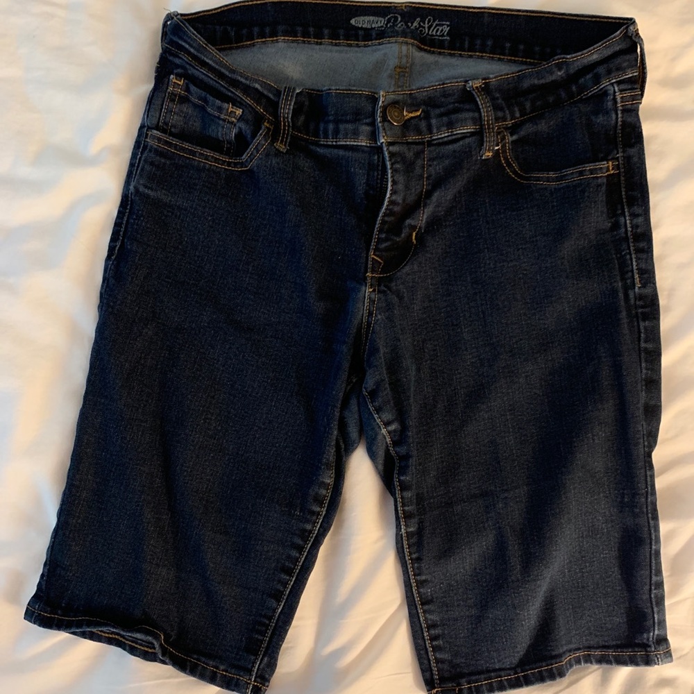 Old Navy The Rockstar Womens Blue Shorts Size 14